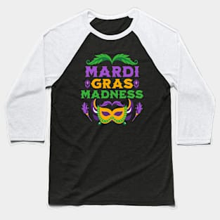 Mardi Gras Madness Baseball T-Shirt